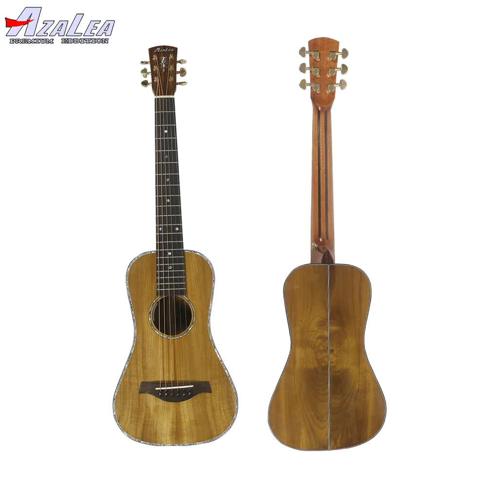 ChinaメイドGuangzhou工場価格スリム薄型ボディ全固体旅行アコースティックギター
