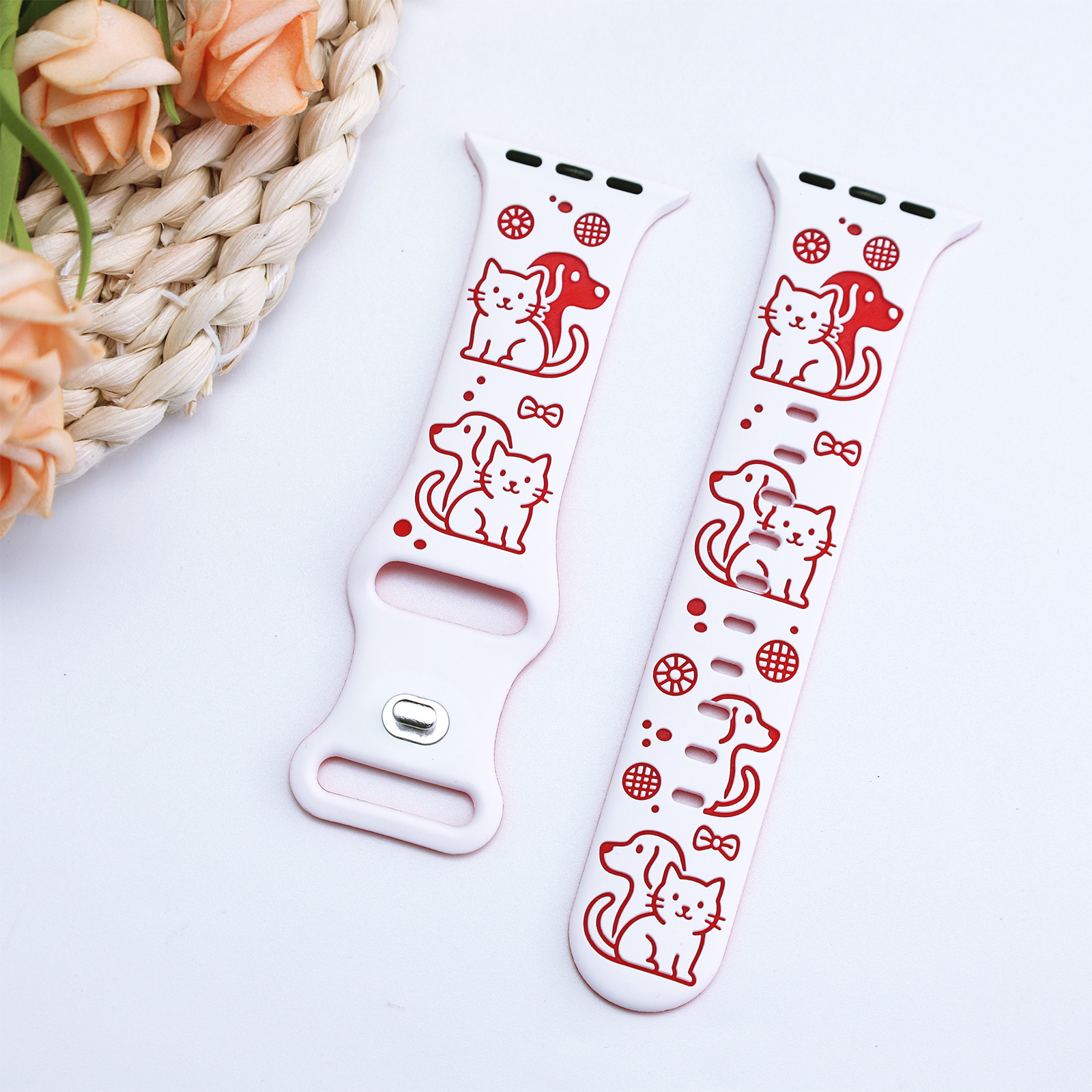 colorato Bianco + Rosso