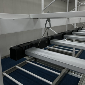 Hệ thống thủy canh đa lớp dọc nông nghiệp phát triển Kệ EBB và dòng chảy lăn băng ghế dự bị với ABS khay cán bảng - Product Image 6