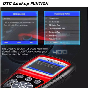 Autolink AL619 Diagnóstico Auto OBD2 Escáner Herramienta de diagnóstico de coche Motor, ABS,SRS Auto Multi Idioma Coche Escáner automotriz - Product Image 5