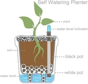 Self Watering <strong>Planter</strong> with Water Self-Water Planting Nested Container - Product Image 4