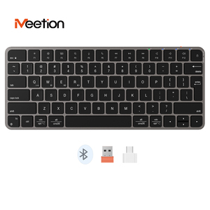 Meetion ikey K210 78Keys Slim Teclado inalámbrico Bluetooth 2,4G BT 5,2 Modo dual Computadora PC Laptop Teclado inalámbrico para Mac