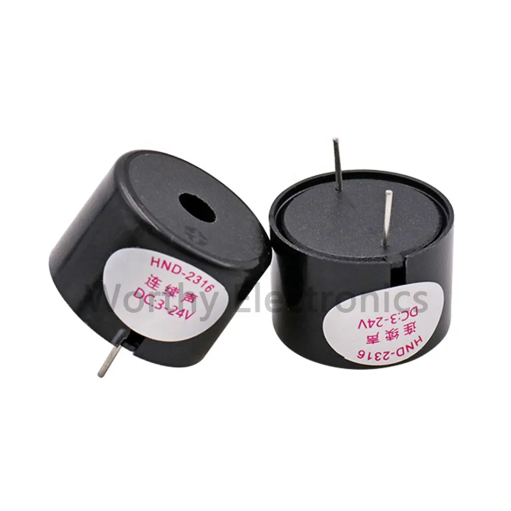 HND-2316 DIP 2316 23*16mm 3-24V continuous acoustoelectric active pin buzzer electronic component