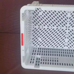 Caja de transporte de frutas y verduras de carne de grado alimenticio 100%, caja de rotación de pescado, caja de plástico apilada y anidada con precio de fábrica - Product Image 6