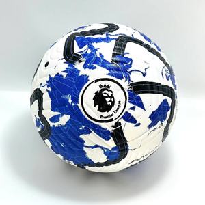 スポーツマッチトレーニング用のカスタマイズ可能なロゴ耐摩耗性を備えた卸売高品質PUサッカーボール新しいタイプのデザイン - Product Image 1