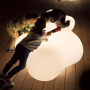 Impermeabile Led cambia colore paesaggio luce decorativa moderna sedia a sdraio cortile Patio giardino a forma di nuvola panca mobili - Product Image 1