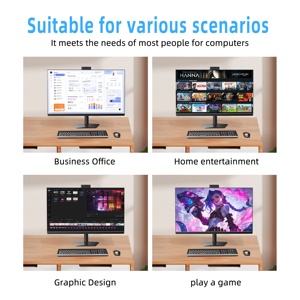 IPS FHD Tela 1920*1080P Computador 23.8 Polegada Gaming PC I3 I5 I7 Placas Gráficas De Vídeo Alto-falantes Gaming AIO PC