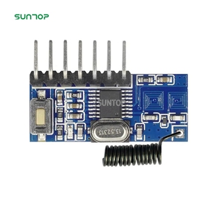 4-CH-Ausgang für Fernbedienungen 1527 2262 HF-Empfängercode-Decoder modul 433MHz RX480E-Funkempfängermodul - Product Image 6