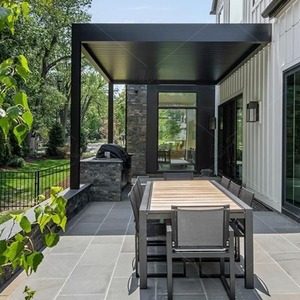 Pérgola 3x6m Soporte curvo Pérgola <span class=keywords><strong>Gazebo</strong></span> eléctrico Pérgola motorizada retráctil Pérgola Bioclimatica Aluminio - Product Image 6