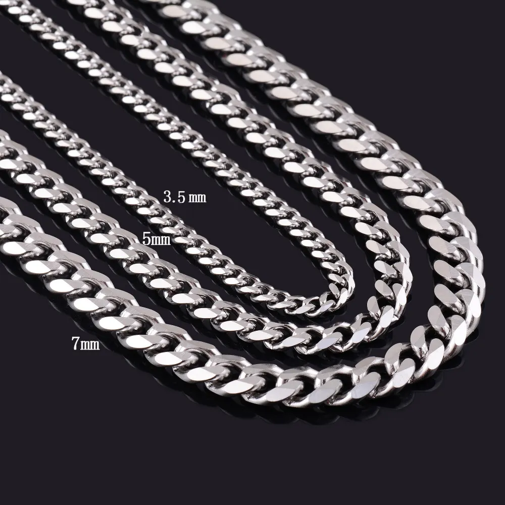 Bán Hot Thép Không Gỉ Trang Sức Vòng Cổ Thép Không Gỉ Cuba Chuỗi Vòng Cổ Cuối Cùng Rose Gold Chain Thiết Kế Cho Nam Giới