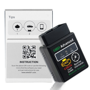车载诊断系统高级ELM327 BT车载诊断系统HH OBD V1.5检查故障代码擦除故障代码扫描仪