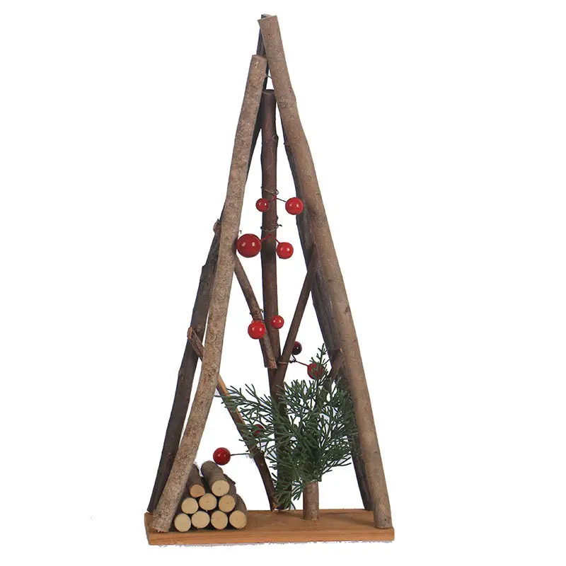 Decorazioni a forma di albero di natale fatte a mano in legno per Homestay negozi, vetrine, forniture per feste decorazioni in legno