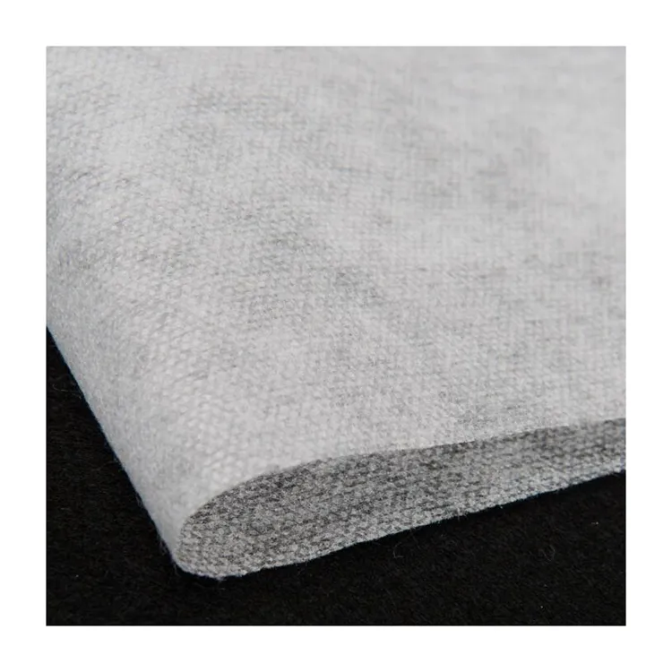 Leve não-tecido interface única face 100 poliéster não tecido tecido tecido interlining fusível