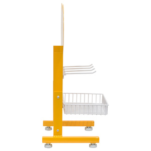 <strong>Table</strong> <strong>Top</strong> Metal Pegboard <strong>Display</strong> Rack <strong>with</strong> <strong>Hooks</strong> and Basket for Merchandise Keychain Stand - Product Image 3