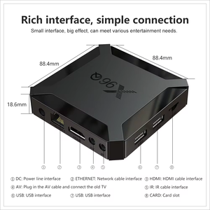 2,4/5G de doble banda WiFi pro Android TV boxes 4K reproductor multimedia de vídeo en línea Android Box settop con BT X96Q - Product Image 5