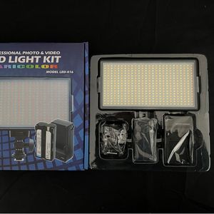 ערכת ועידות סוללה מקצועית <span class=keywords><strong>LED</strong></span>-416 +F550 טעינהאבל צילום צילום וסרטים סטודיו פאנל אורות לד