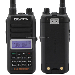 CRWSTA-Walkie talkie profesional de doble banda, sistema de intercomunicación inalámbrico de 8 vatios, resistente al agua, 2 unidades - Product Image 2