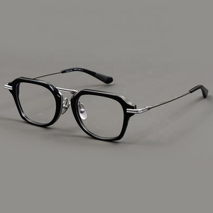 High Quality <strong>Frame</strong> Male and Female Identical <strong>Frame</strong> Factory Stock Titanium+plate Material Glasses - Product Image 5