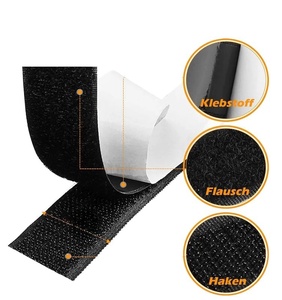 Velcro OEM de alta calidad, gancho y bucle autoadhesivo de doble cara, Aro y bucle de tamaño personalizado - Product Image 1
