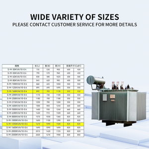 Transformador de potencia sumergido en aceite de aleación amorfa trifásica de alto voltaje 110V 220V 380V salida 220kv 3kv 10kv entrada 480V salida - Product Image 6