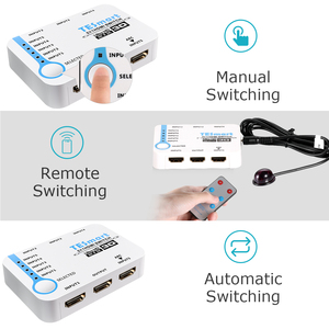 TESmart 4k视频5端口5进1出Hdmi切换器分离器5 Hdmi开关 - Product Image 4
