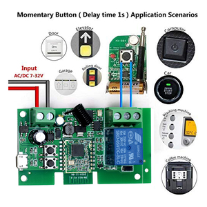 ZigBee 1CH DC 7-32V módulo de relé Control remoto inalámbrico 433 RF receptor automatización del hogar inteligente para acceso de puerta Alexa Google - Product Image 5