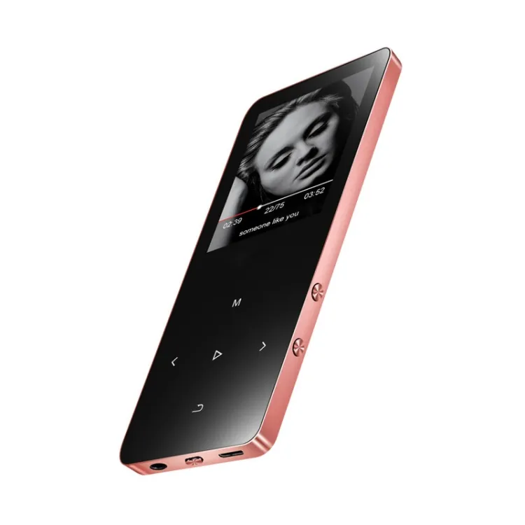 Drop Shipping X2 1.8 inç 16GB ses kaydedici dokunmatik ekran Metal kablosuz Hifi ses müzik çalar MP3 MP4 oyuncu
