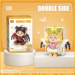 LOZ Mini yapı taşları 8140-8141 karikatür melek şeytan komik aksesuarları modeli oyuncak çocuklar için 5 ila 7 yıl şenlikli Gi - Product Image 5