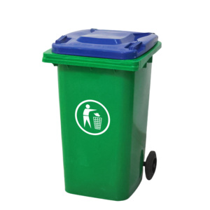 Cubo de basura de calle de 240L, contenedores de basura, cubo de basura de plástico con ruedas y tapa - Product Image 4