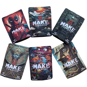 Yumuşak dokunuş Maylar çanta koku geçirmez 3.5 Mylar kılıfı ambalaj için fermuar kılıfı Stand Up - Product Image 5