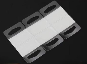 Euro Hole Supermarket Autoadhesivo Hang Tab Hook Ganchos de exhibición en caja de embalaje Gancho fácil de usar Hang Tabs - Product Image 3