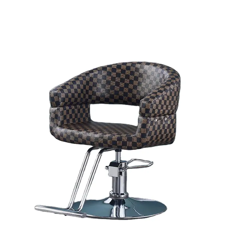 Cor barata Cabeleireiro Equipamentos Confortável Styling Salon Móveis Classic Hair Salon Barber Chair couro cadeira barbeiro
