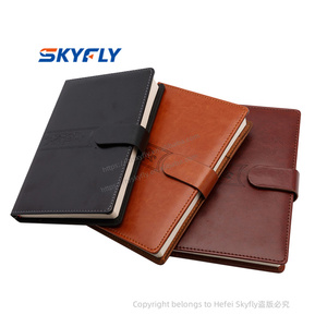 Venta al por mayor personalizado A5 con correa elástica PU diario cuaderno impreso marca Logo diario Bloc cuaderno de notas de cuero PU