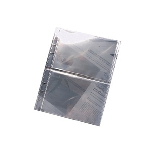 Venda quente A5 Binder Foto Sleeves1, 2 ou 4 bolsos Loose-leaf Inner Iage 6 Anel Limpar A5 Binder Fotos Álbum