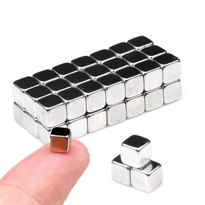 Kare manyetik blok N48 Model numarası Permanent kalıcı nadir toprak mıknatıslar altın kaplı N35 sınıf disk nikel özel kesme - Product Image 6