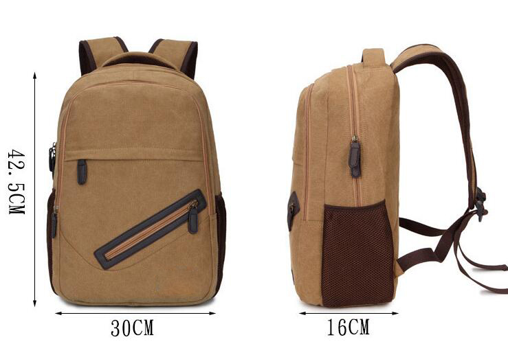 Sac à dos d'école en cuir de toile de capacité de camping personnalisé 48L