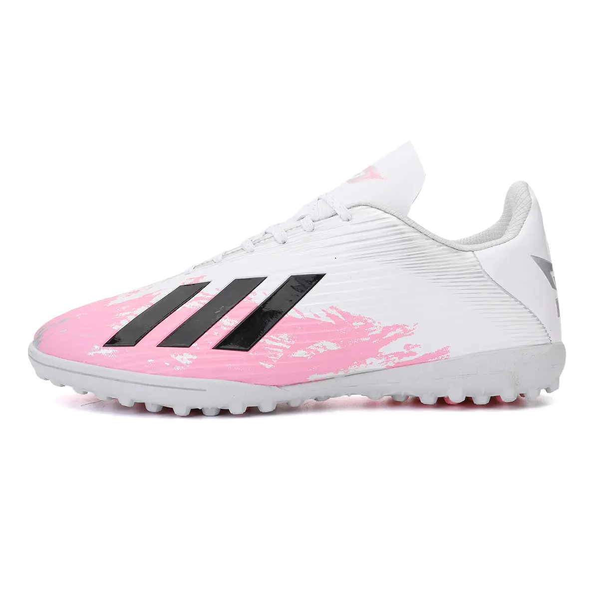 Nuevo Plated Bottom Ag Spike Zapatos de fútbol de entrenamiento para adultos Botas de fútbol de césped artificial Zapatos de fútbol Rosado