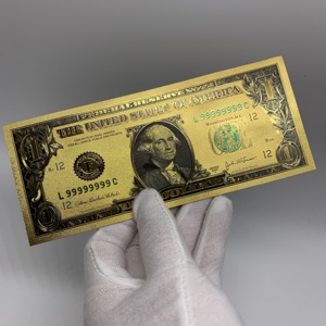 7件彩色印刷美钞金箔纸币货币纸币 - Product Image 2
