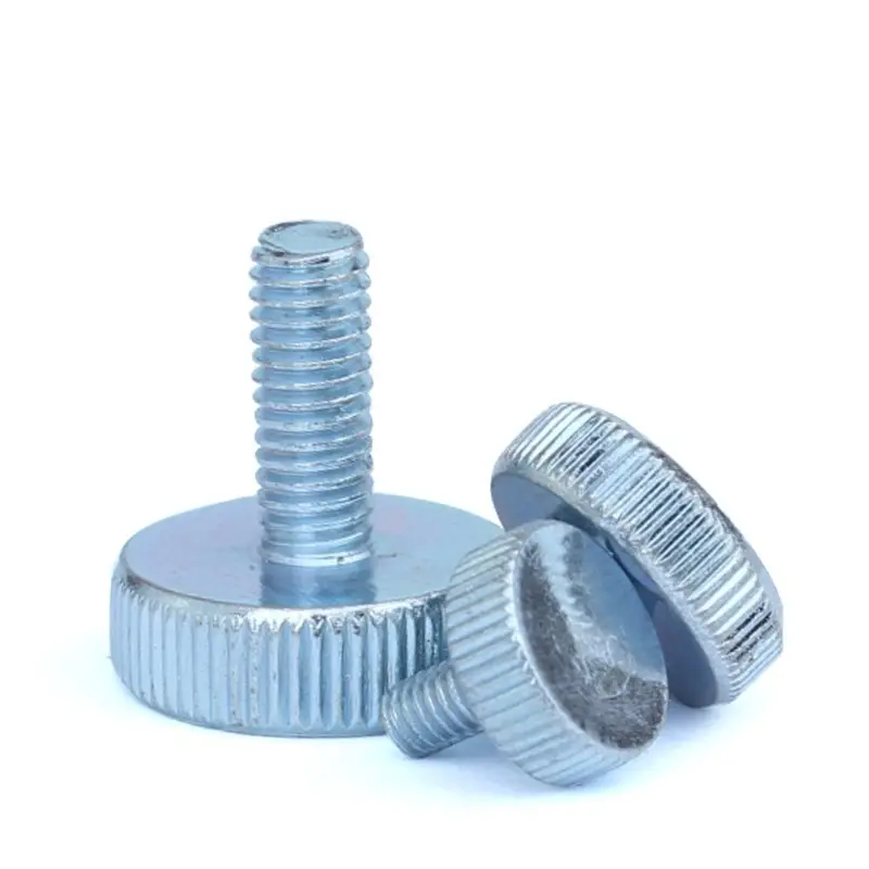 Acciaio inossidabile acciaio inossidabile in lega di rame vite a pollice di zinco blu in acciaio inossidabile vite a testa piatta M3M4