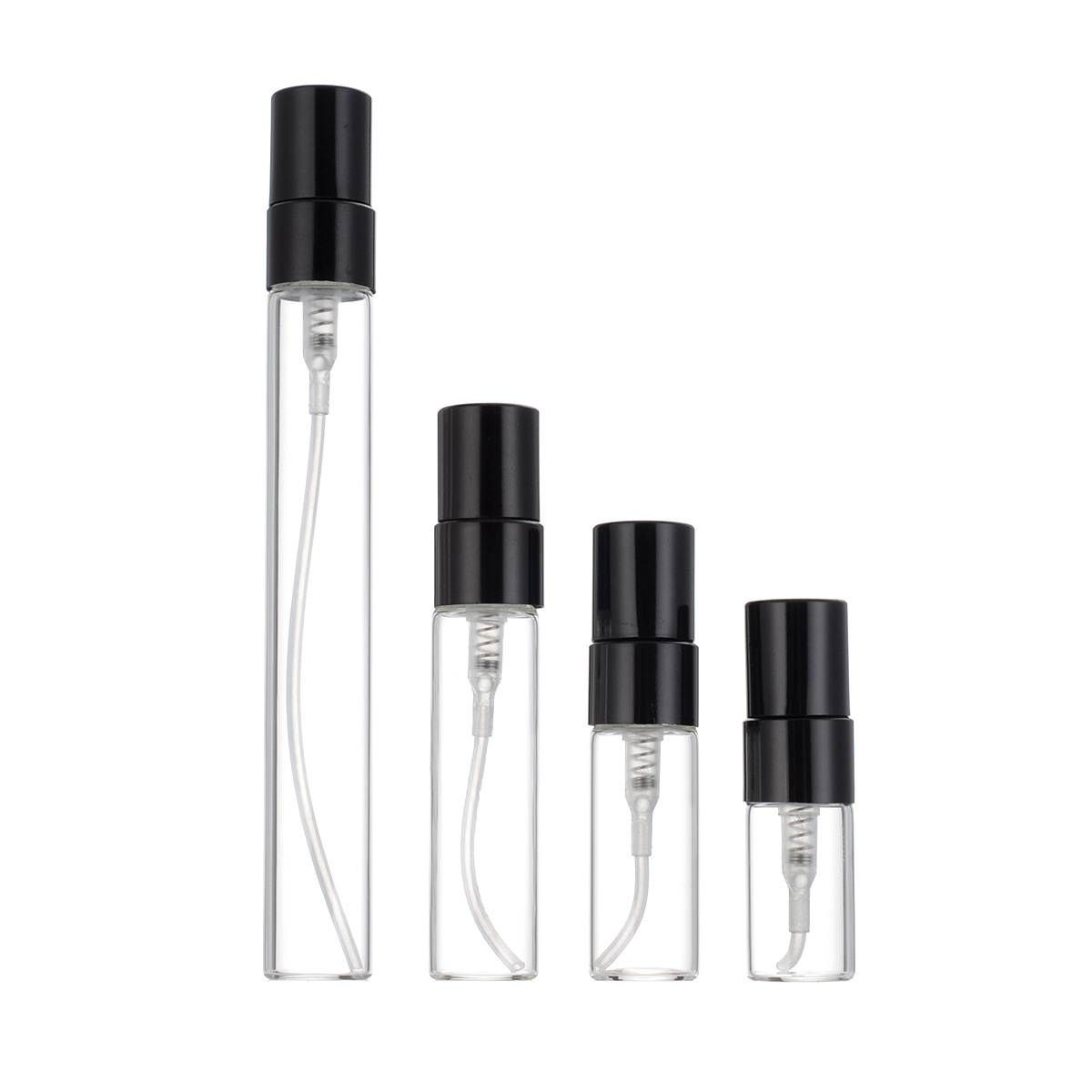 Clear bottle + Black aluminum sprayer