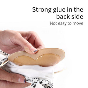 Heart Sticky Bra Insert <strong>Pad</strong> Breathable <strong>Safe</strong> Adhesive Invisible Seamless Silicon Bra Padding