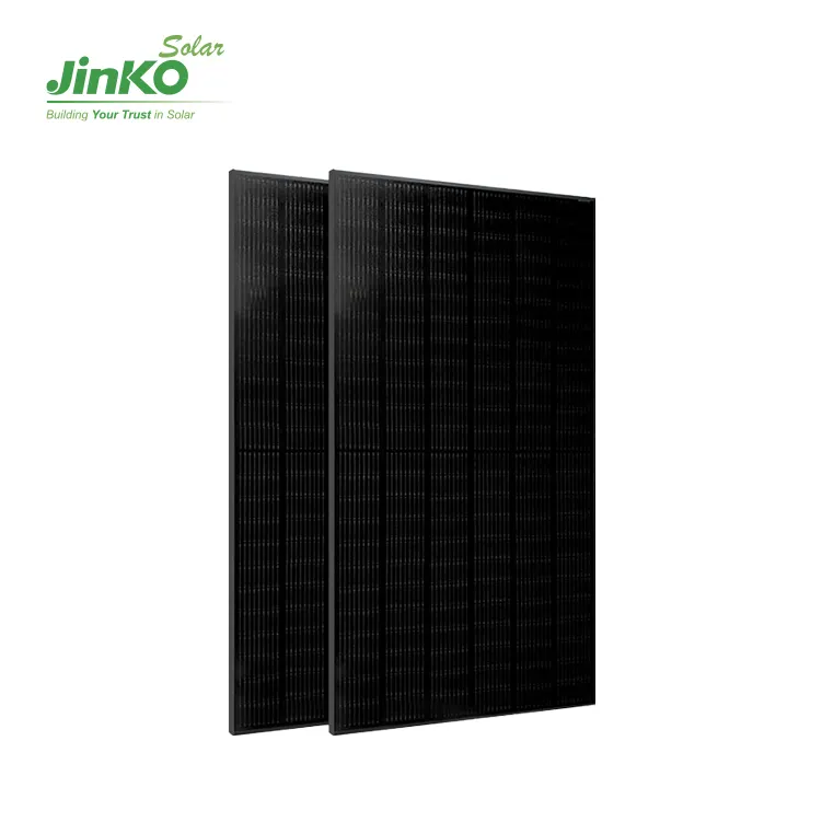 في المخزون Jinko Tiger Neo N-type All black 420W أحادية البلورية من النوع الكل في اللون الأسود من النوع W أحادية البلورية للنظام الشمسي