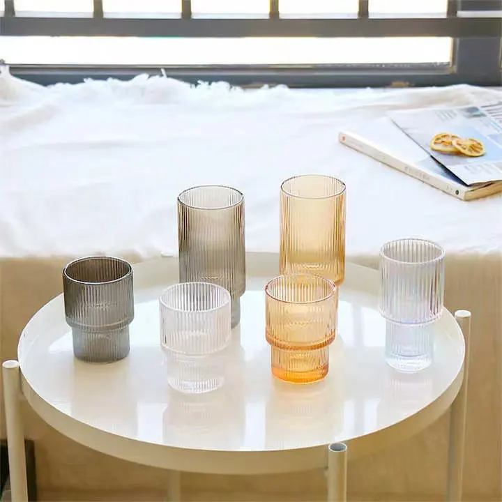 180ML 300ML Japanischer Stil Großhandel Custom ized Home Küchen utensilien House-Hold Golden Rim Glas Wein becher Champagner Gläser
