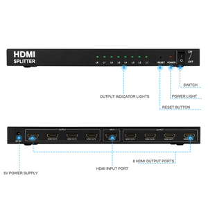 4K 2K 1080p Resolución HDMI Splitter 1x8 Amplificador 8 puertos Interruptor de pantalla de 8 vías para TV 1 en 8 salidas - Product Image 5