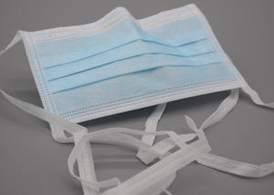 Masker Respirator sekali pakai, 3 lapisan non-tenun Anti debu klip hidung dapat disesuaikan tali kepala dipasang tebal bernapas - Product Image 2