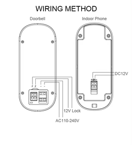 Sistema de timbre con intercomunicador inteligente WiFi para control de aplicaciones en el hogar, videoportero resistente al agua con timbre de conversación bidireccional - Product Image 3