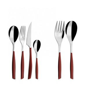 Bugatti quyến rũ Marsala Đỏ Flatware Set 50-mảnh lấp lánh Bộ sưu tập - Product Image 1