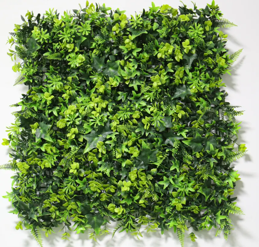 Anti-Uv Plastic Kunstmatige Hedge Buxus Panelen Groene Plant Verticale Tuin Kunstmatige Leaf Muur Voor Indoor Outdoor Decoratie
