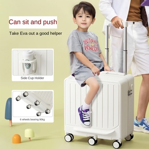 Vali kéo trẻ em kiểu hoạt hình 6 bánh xe bằng chất liệu neoprene chống thấm nước, có khóa và tay cầm mềm - Product Image 6