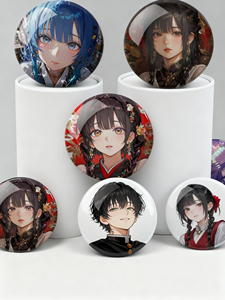 Bán Buôn Tùy Chỉnh Anime Huy Hiệu Thiếc Vòng Kim Loại <span class=keywords><strong>Pin</strong></span> Nút Với An Toàn <span class=keywords><strong>Pin</strong></span> Mạ Kỹ Thuật Cho Quà Tặng Khuyến Mãi Giá Rẻ Giá - Product Image 5